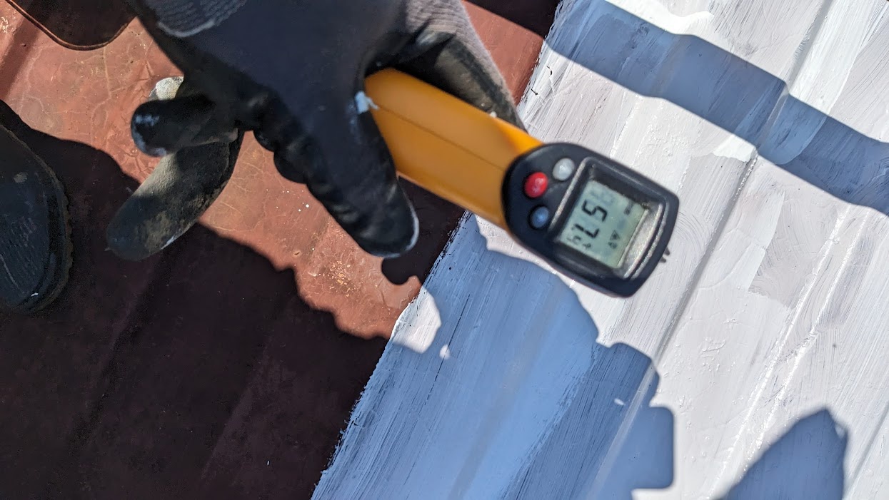 塗完一道溫度降為57度 塗完一道溫度降為57度